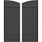 Ekena Millwork Americraft 6-Board (2 Batten) Wood Joined Board-n-Batten Shutters w/Ellipt Top, ARW101BE621X77SMH, PR ARW101BE621X77SMH - alternate 1